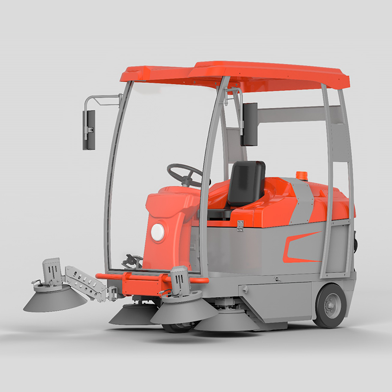 R-S1950 Electric Road Sweeper Machine Factory Floor Cleaning Machine