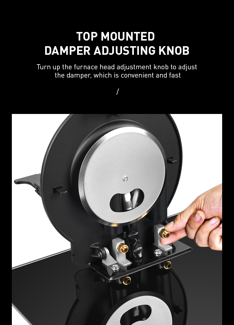Folding burner brass burner cap Cast Iron Heavy Pan support gas cooker  (3)