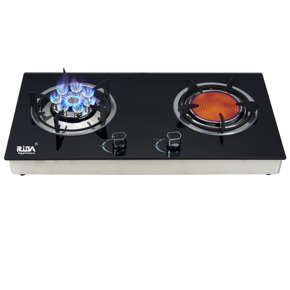 gas pressure outdoor rice 2 burner free standing camping reasonable price restaurant universal cast iron gas cooker gas stove RD-GD350