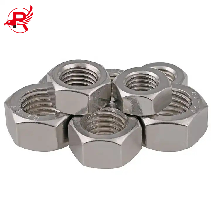 Factory Wholesale M6-M64 DIN934 Hex Nuts Metric Threads Carbon Steel Grade 4 Hex Nuts