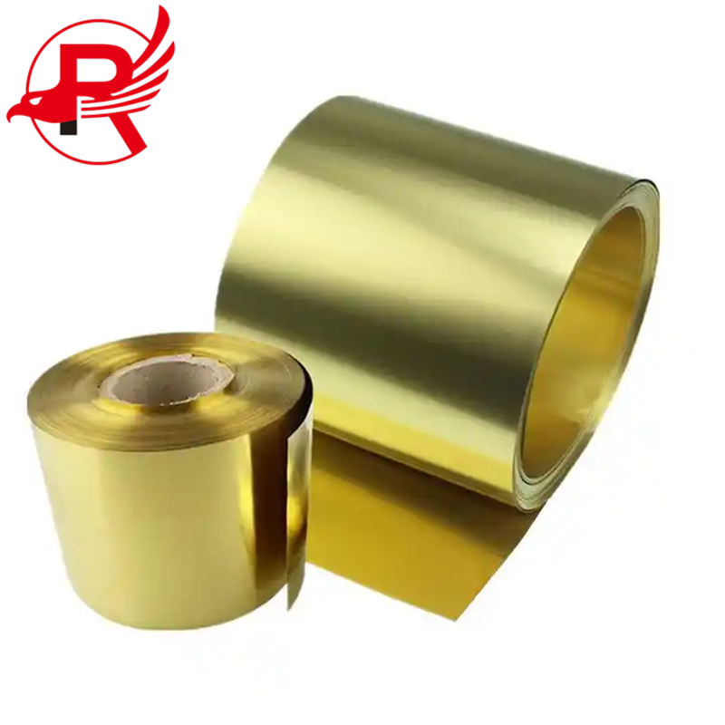 Copper Coil 0.5mm CuZn30 H70 C2600 Copper Alloy Brass Strip / Brass Tape / Brass Sheet Coil