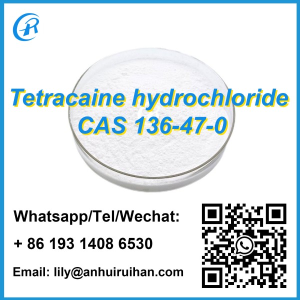 Factory Supply High Purity High Quality White Powder Tetracaine hydrochloride Pharmaceutical Intermediate CAS136-47-0
