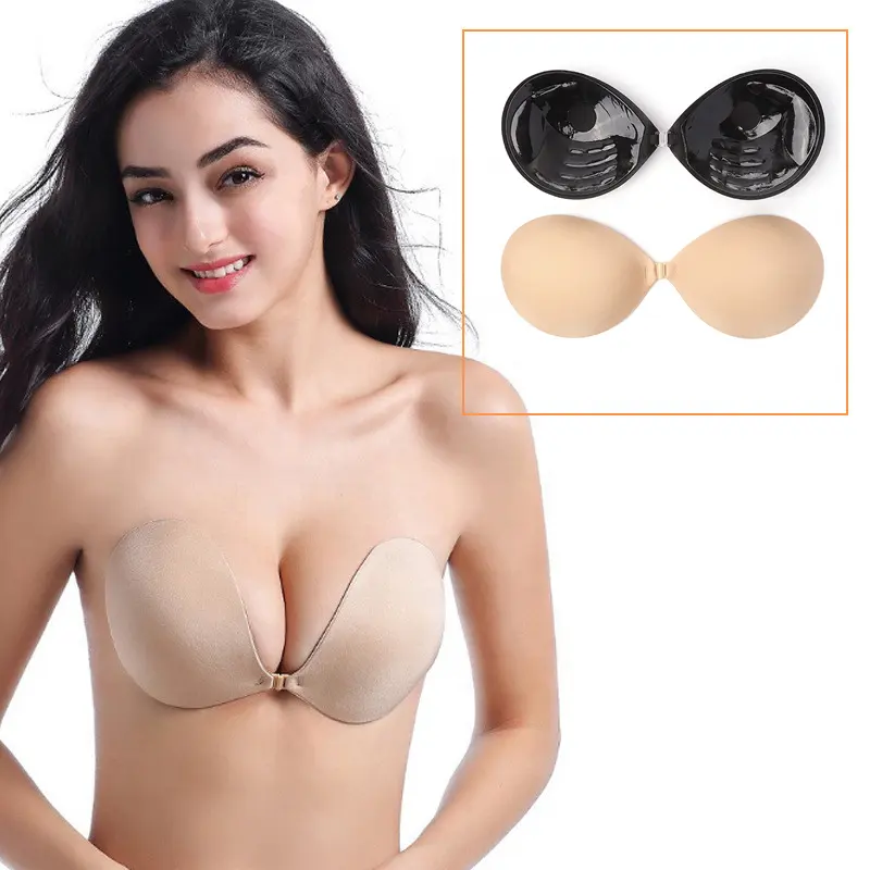Adhesive bra/Fabric bra/Hand shape push up bra