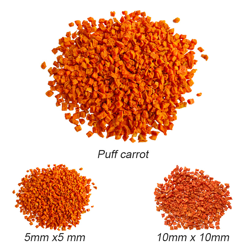 Puffed carrot Floating carrot Dehydrated puff carrot floated carrot