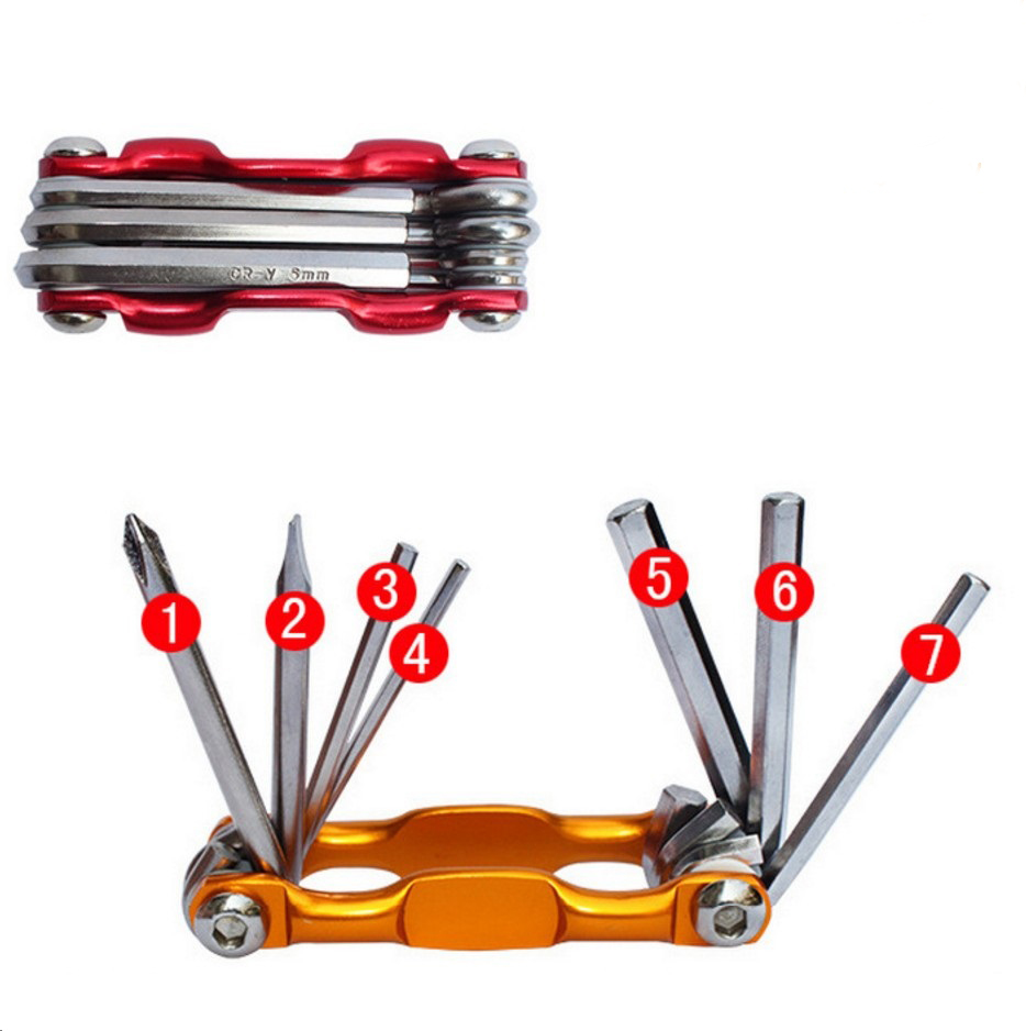 Multifunctional 7 In1 Bicycle Repairing Set Bike Repair Tool Kit Wrench Screwdriver Mountain Cycling Tools (3)