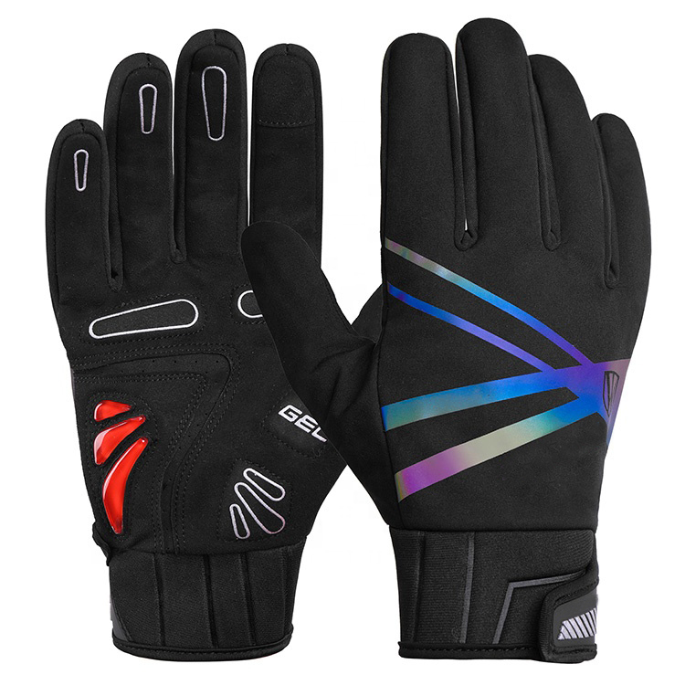 Available Breathable Cycling Full Finger Gel Pad Touch Screen Sport Motorcycle Gloves