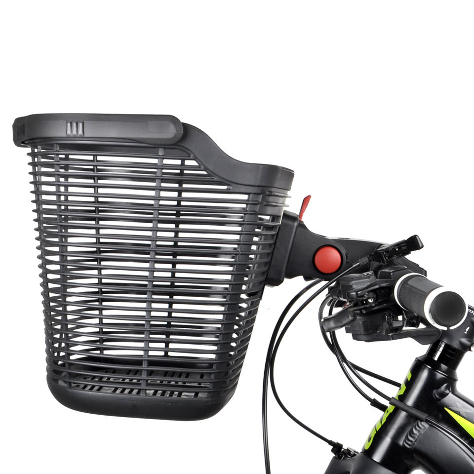 Anti-extrusion Bike Front Basket On Handlebar Quick Release Bicycle Storage Basket for Pet Dog