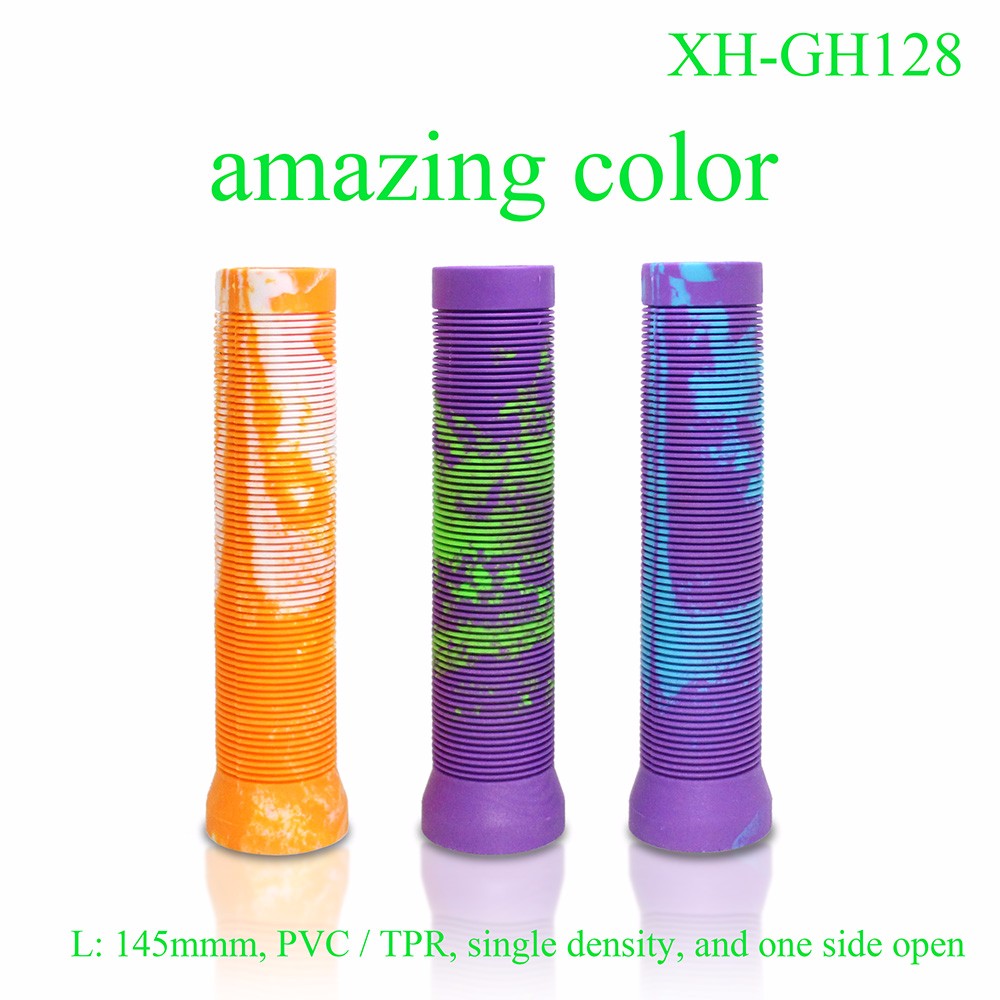 Amazing 2-mix color Bicycle handlebar grips, bike rubber or pvc grips, plastic parts