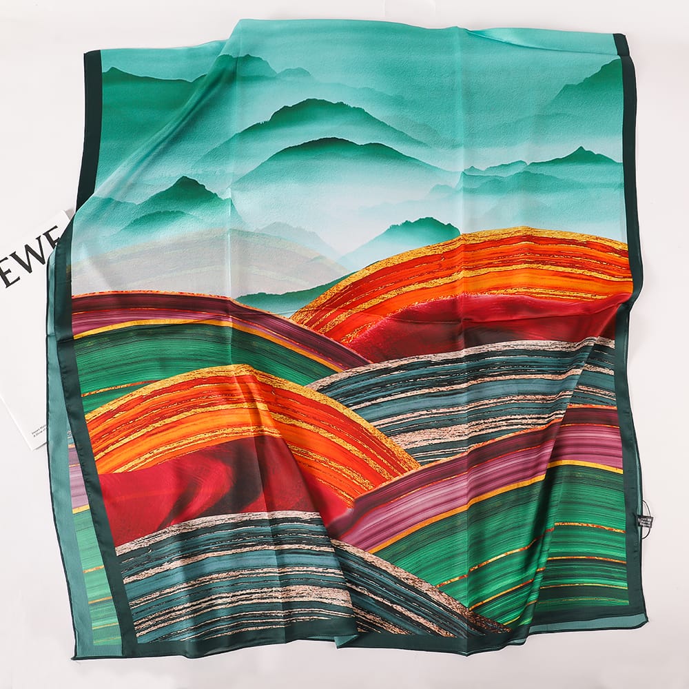  silk scarf luxury Women Fashion Silk Scarf