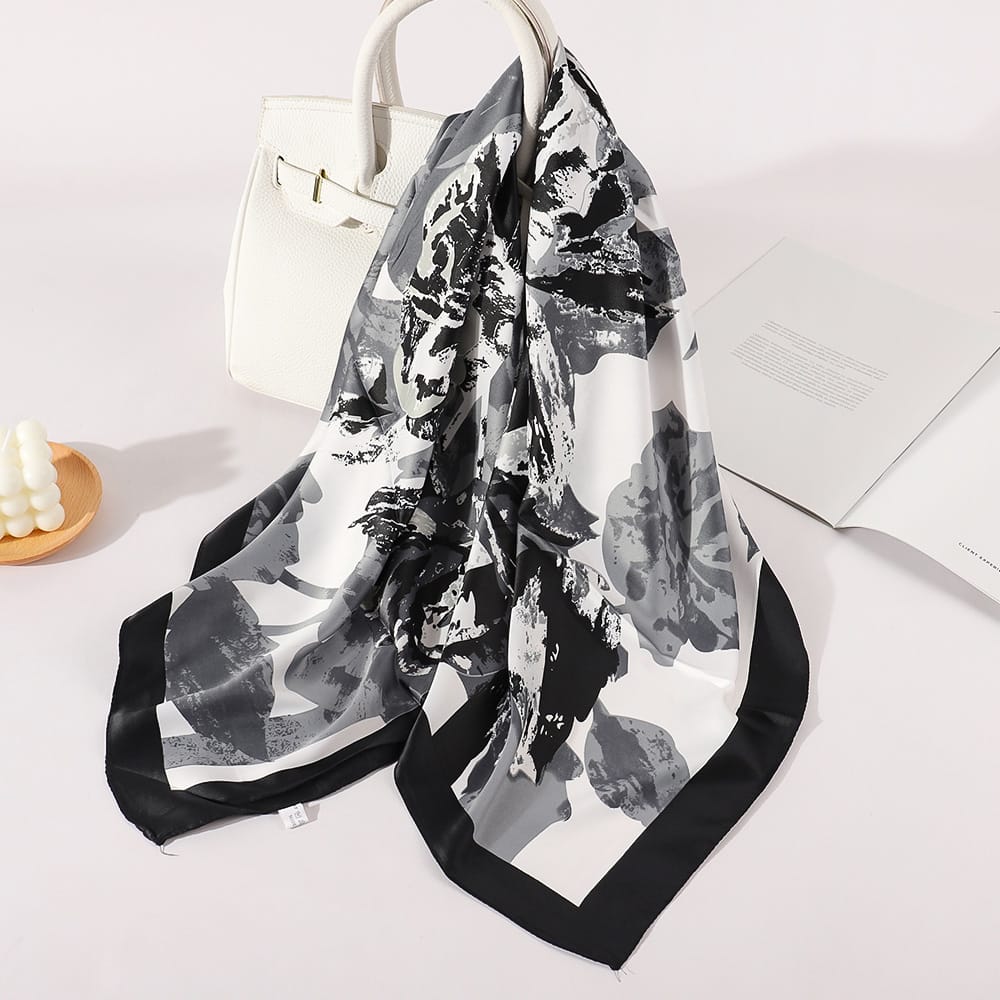 satin square scarf Neck Hair Head Scarf Bundle