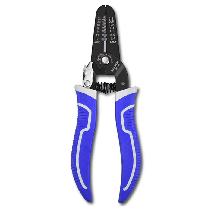 Multifunction 2 Color Handle CR-V Steel Wire Stripping Plier For Wire Cutting and Crimping
