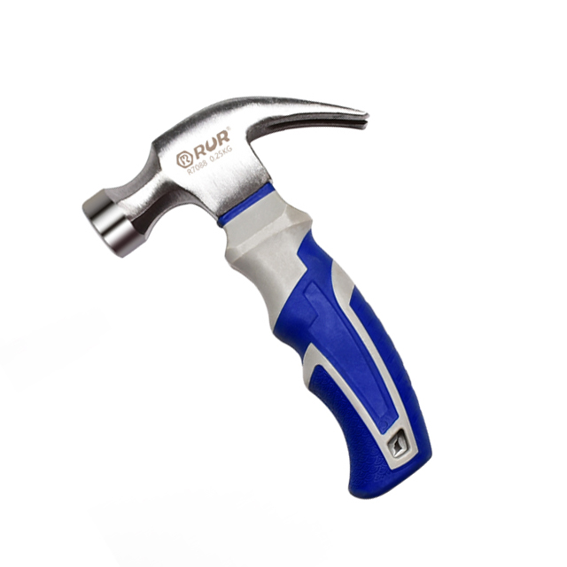 Hand Tools Head Polishing Treatment Mini Claw Hammer with TPR Handle