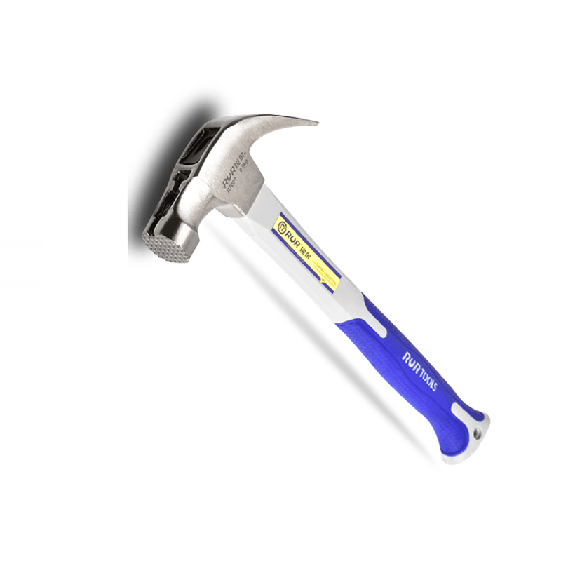 Finely Polished 500g Double Color Handle Claw Hammer