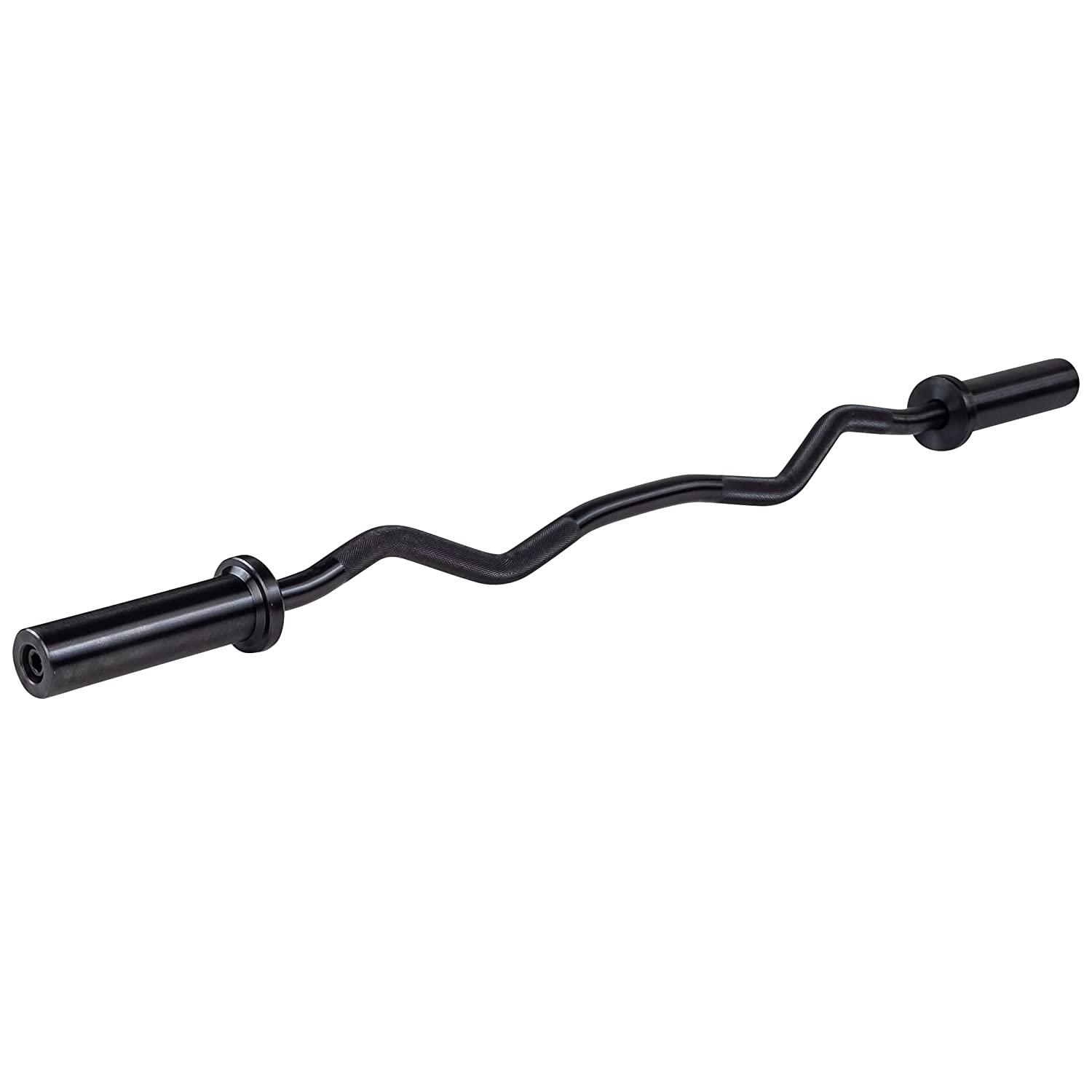 Olympic EZ Curl Bar - 2 Inch, Weightlifting Barbell for Bicep, Tricep & Arm Workouts at Home & in The Gym