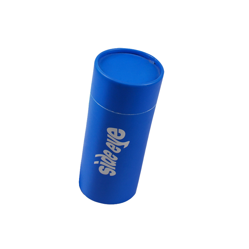 Blue Kraft Paperboard Tubes, Kraft Paper Containers for Tea Coffee or Crafts, Not Push-up