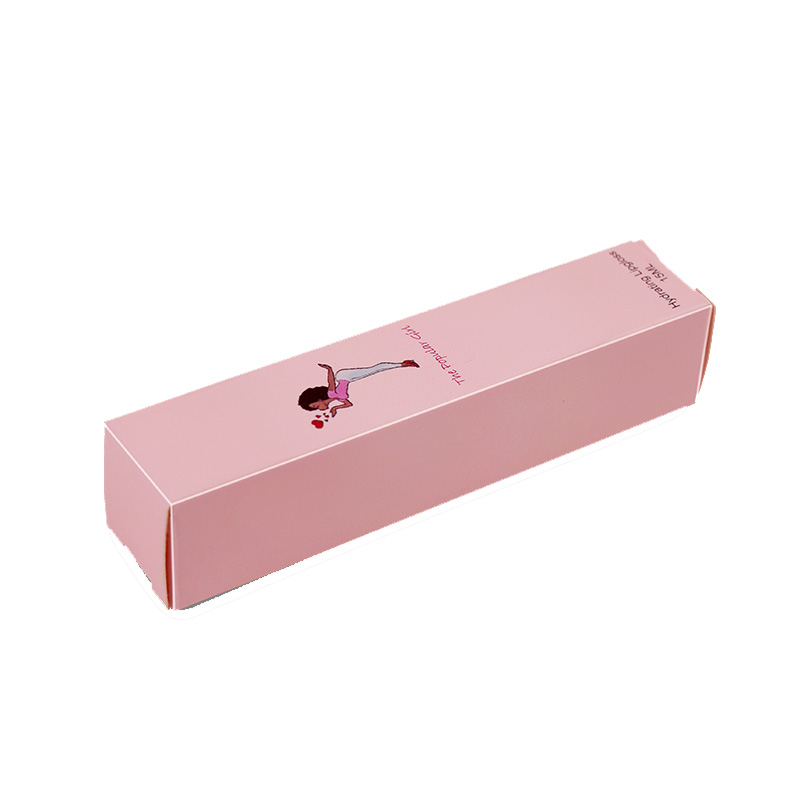 Free Design Art Paper Packaging Custom Logo Lip Gloss Tubes Box Lipstick Makeup Box