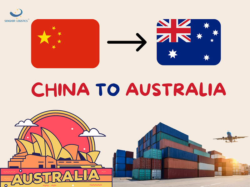 China to Australia sea cargo freight forwarder by Senghor Logistics