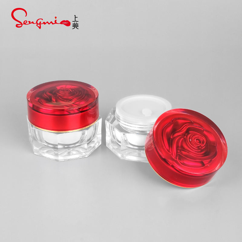 15g 30g Acrylic Octagonal Cream Jars