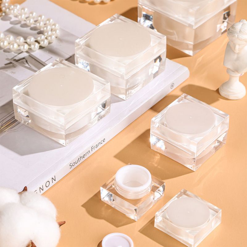 White Square Packaging Jar and Bottle collection