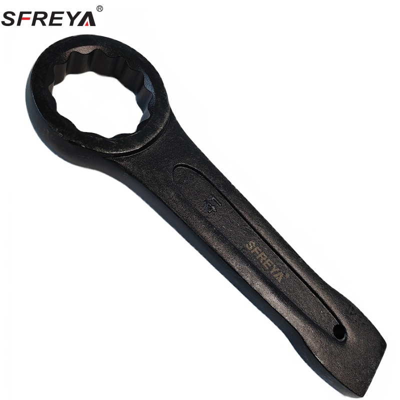 Striking Box Wrench, 12 Point, Straight Handle