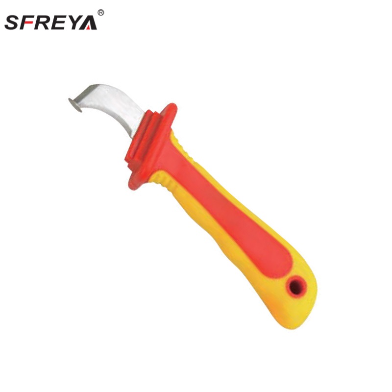 VDE 1000V Insulated Sickle Blade Cable Knife