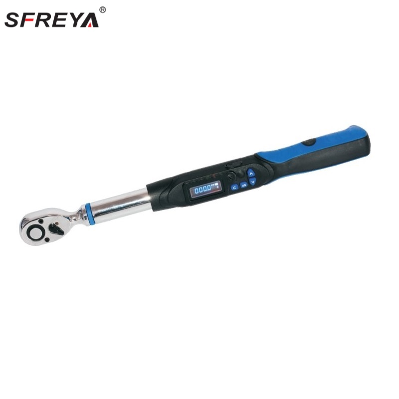 MTE Digital Torque Wrench With Fixed Ratchet Head And Plastic Handle