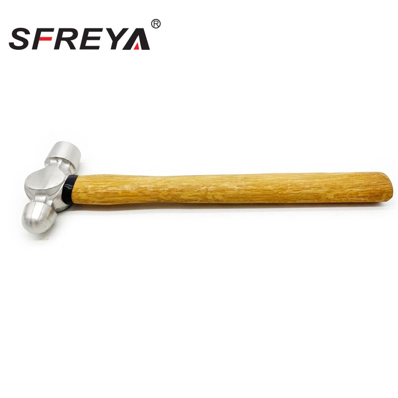 Stainless Steel Ball Pein Hammer with Wooden Handle