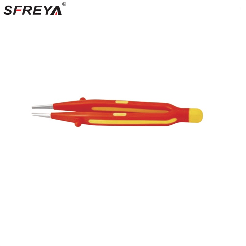VDE 1000V Insulated Precision Tweezers (with teeth)