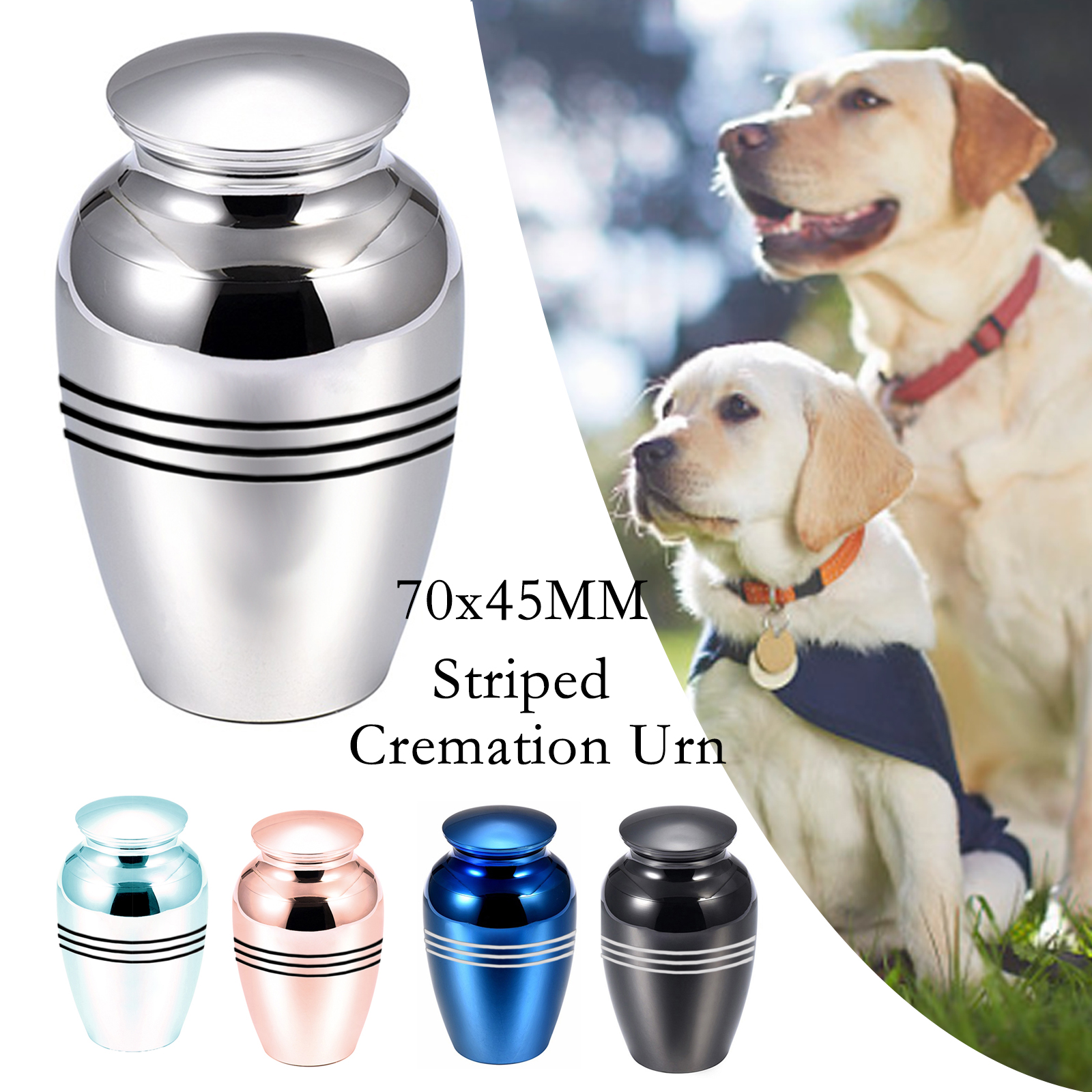 Mini Container for Ashes Coffin Box Urns for Human Ashes Pet Memorial Keepsake Urns Metal Cremation Urns Animal Urn Funeral
