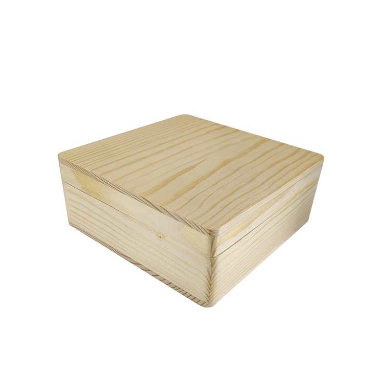 Shangrun Custom Keepsake Gift Wooden Stash Diy Ecofriendly Solid Wood Necklace Pine Jewelry Storage Box