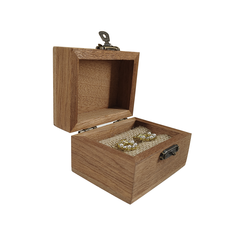 Shangrun Custom Laser Empty Solid Wood Jewelry Storage Gift Packaging Lid Wooden Box Printing Logo