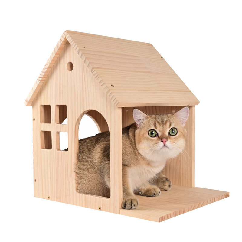 Shangrun Multifunctional Wooden Cat Climbing Frame Cat House