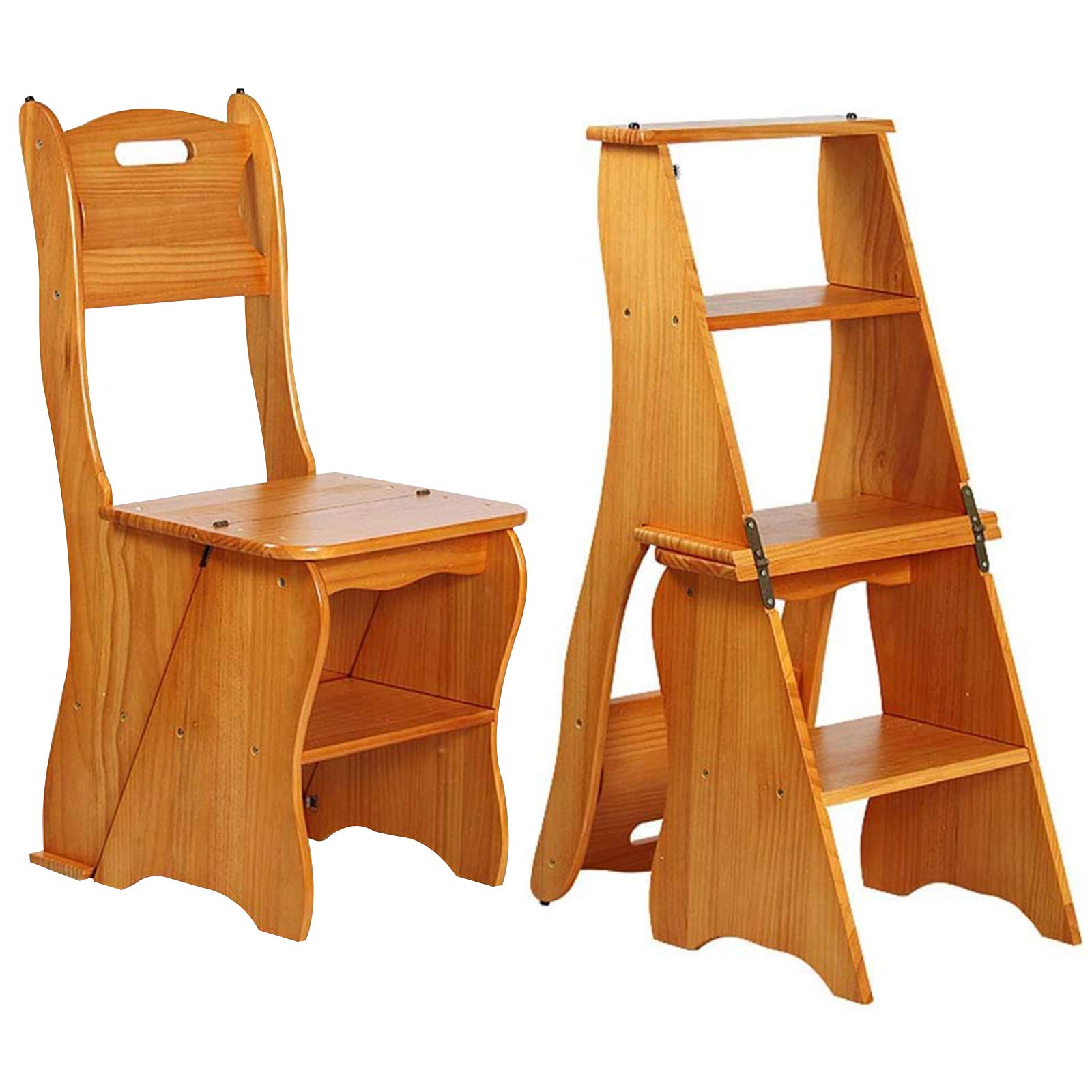 Shangrun Wooden Folding Library Ladder Chair