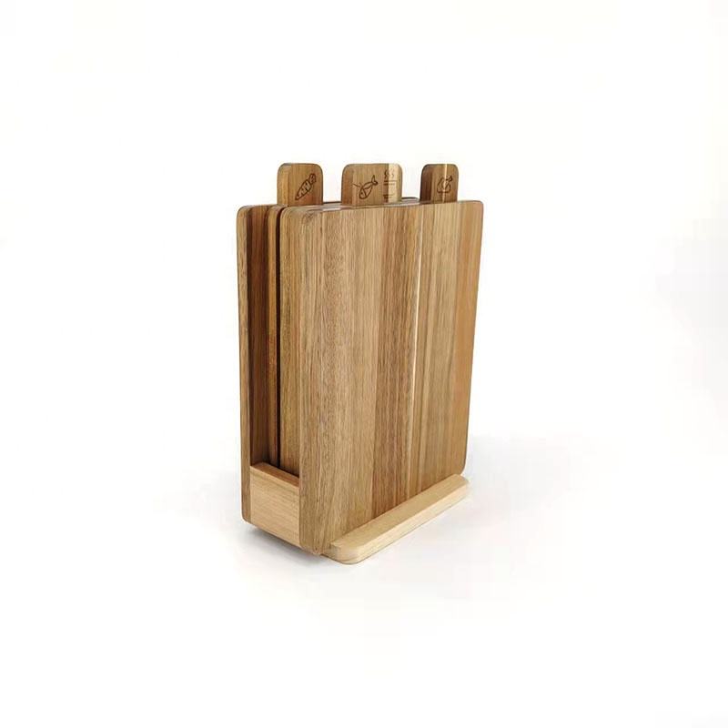 Shangrun 4 Piece Chopping Bamboo Wood Index Cutting Board