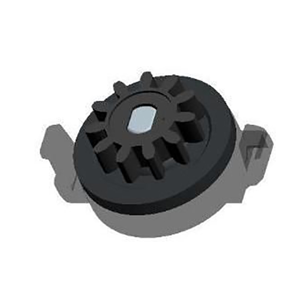 Small Plastic Rotary Buffers with Gear TRD-TG8 in Car Interior