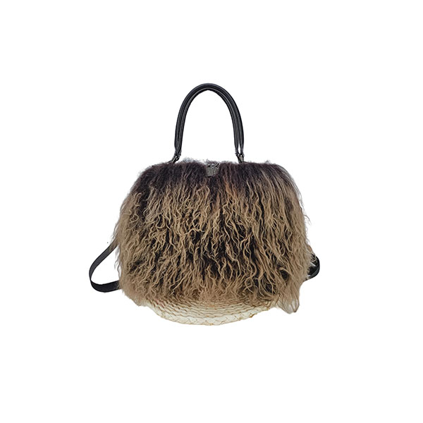 women's bags 2021 new pattern real Tibet lamb fur fashion bags wholesale 