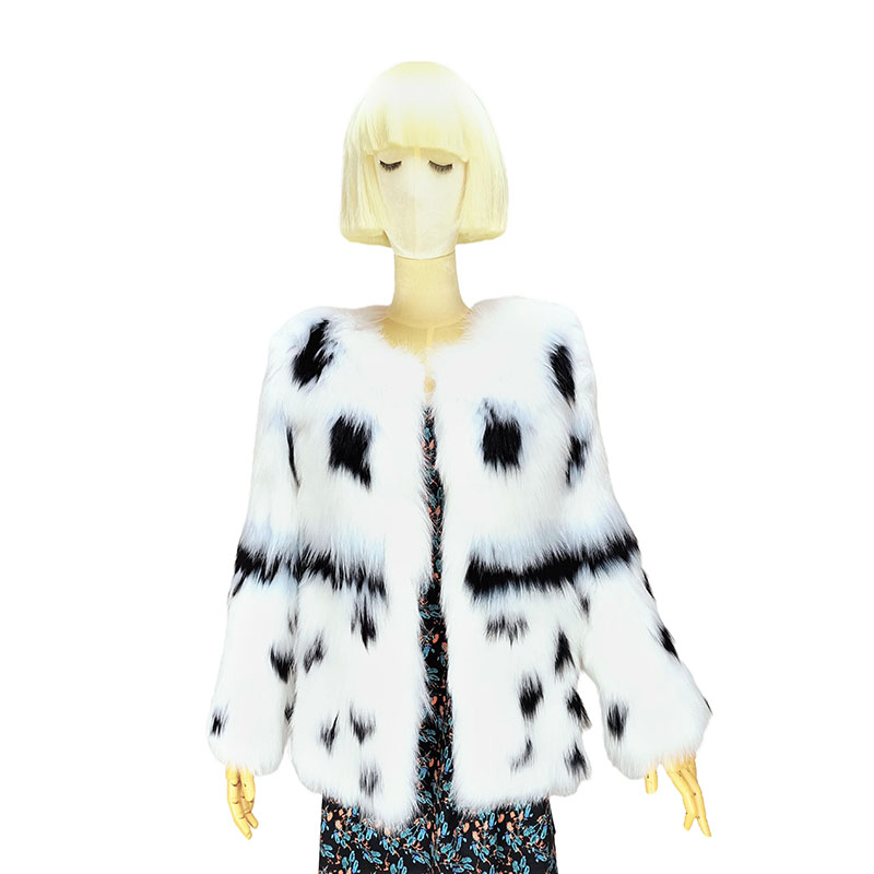 women's Fox fur knited jacket