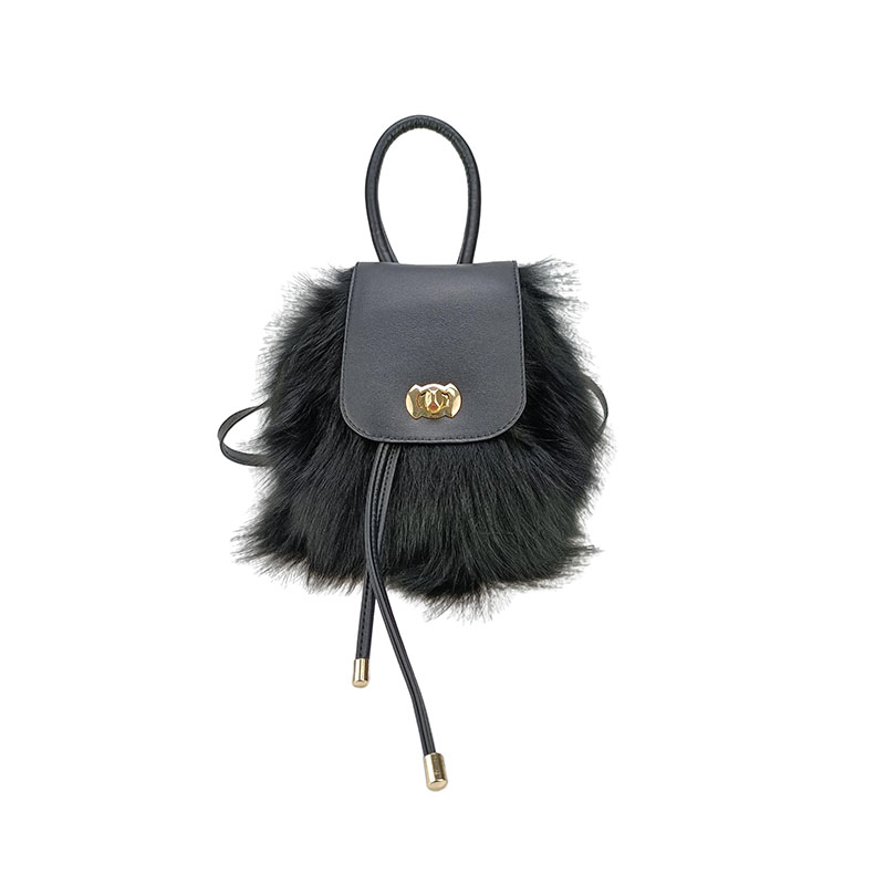 women's bags 2021 new Design real fox fur fashion bags wholesale 