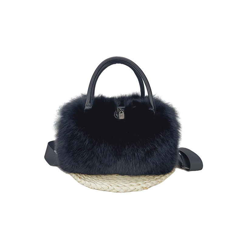 Women's bags 2021 new pattern real fox fur fashion bags wholesale