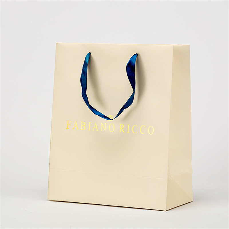 Bronzed Printing Ribbon Hand-Held Art Shopping Bag