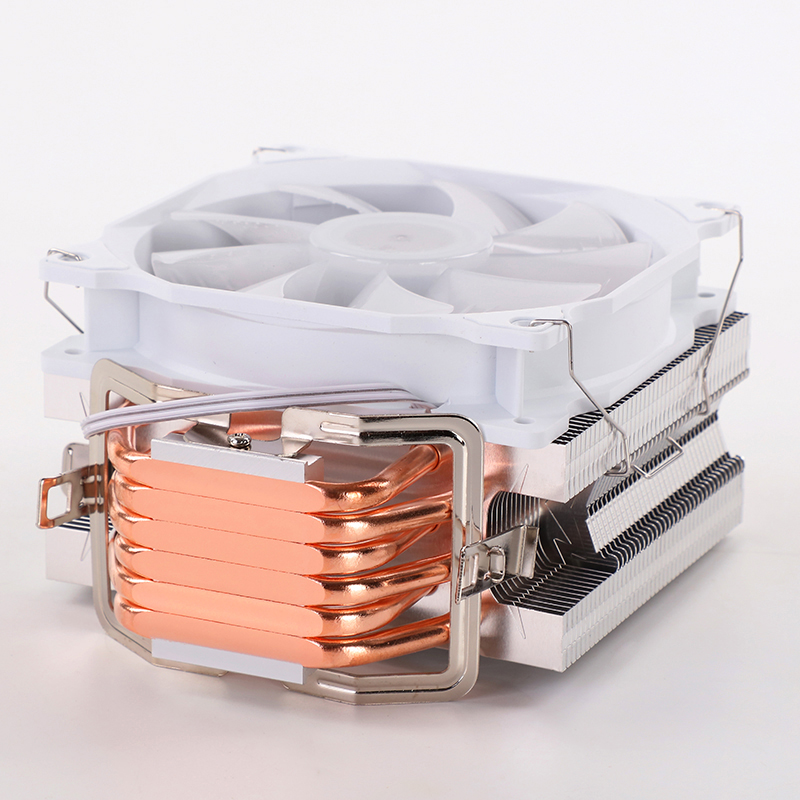 Six Copper Air-Cooled Heat Sink CPU Cooler 