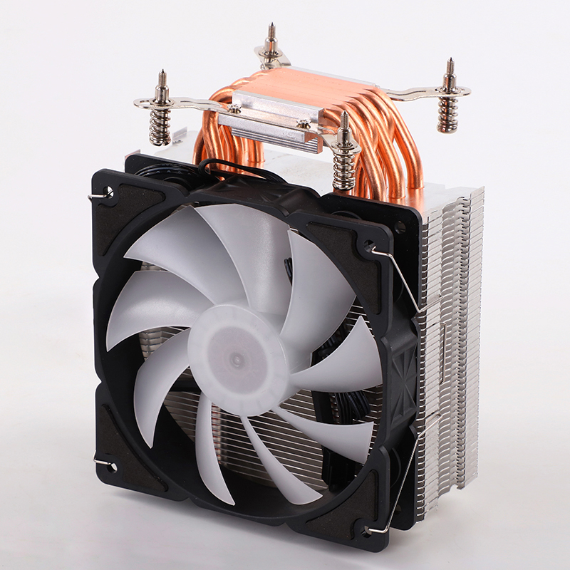 Six Copper Air-Cooled Heat Sink CPU Cooler Intel /AMD