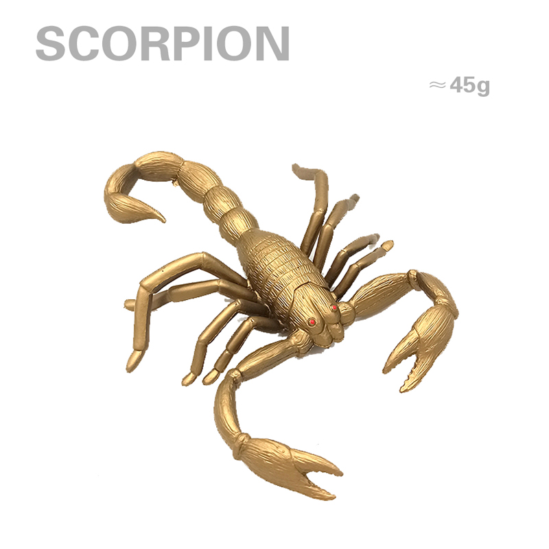  Black Gold Simulation Animal Toys Plastic Scorpion Toys For Trick Toys