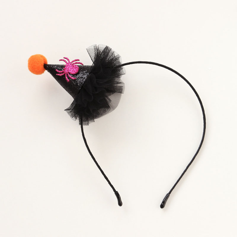 2023 Novelty Factory Small Mini Witch Hat With Mesh Headband Halloween Party Accessories