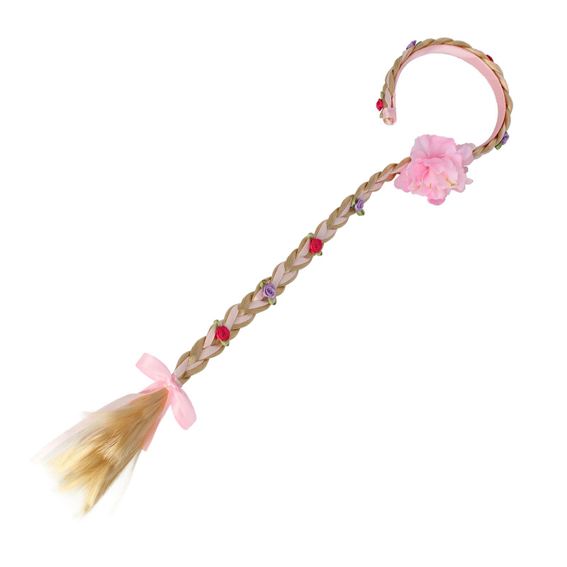 New Fashion Braid Tangled Rapunzel Princess Headband Girls Party Children's Day Supplies Hair Hoop Cosplay Accessories