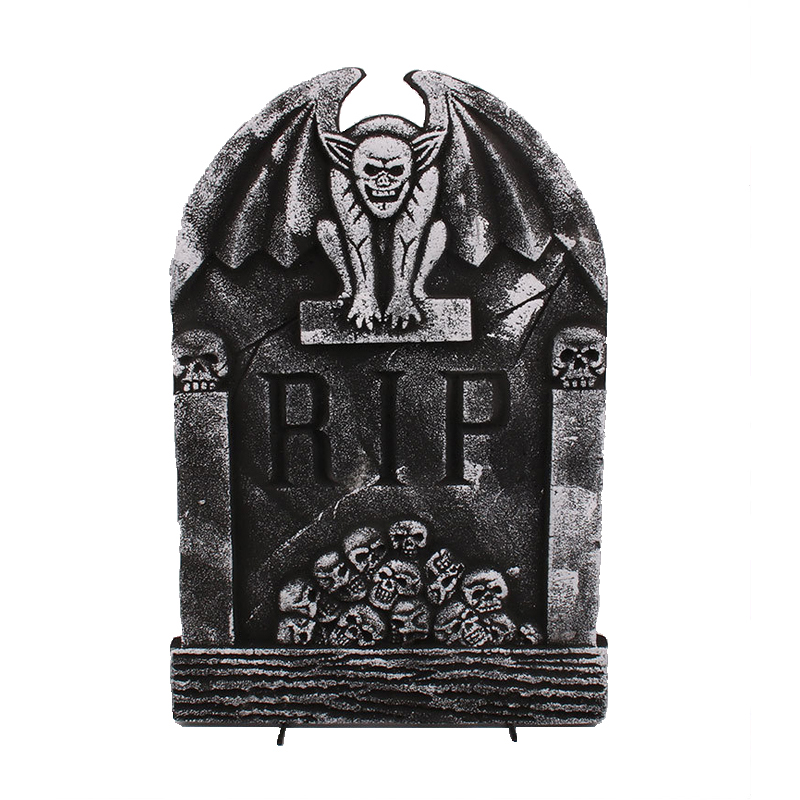 The Vampire Demon Halloween Tombstone Gothic Decor Garden Graveyard Statue