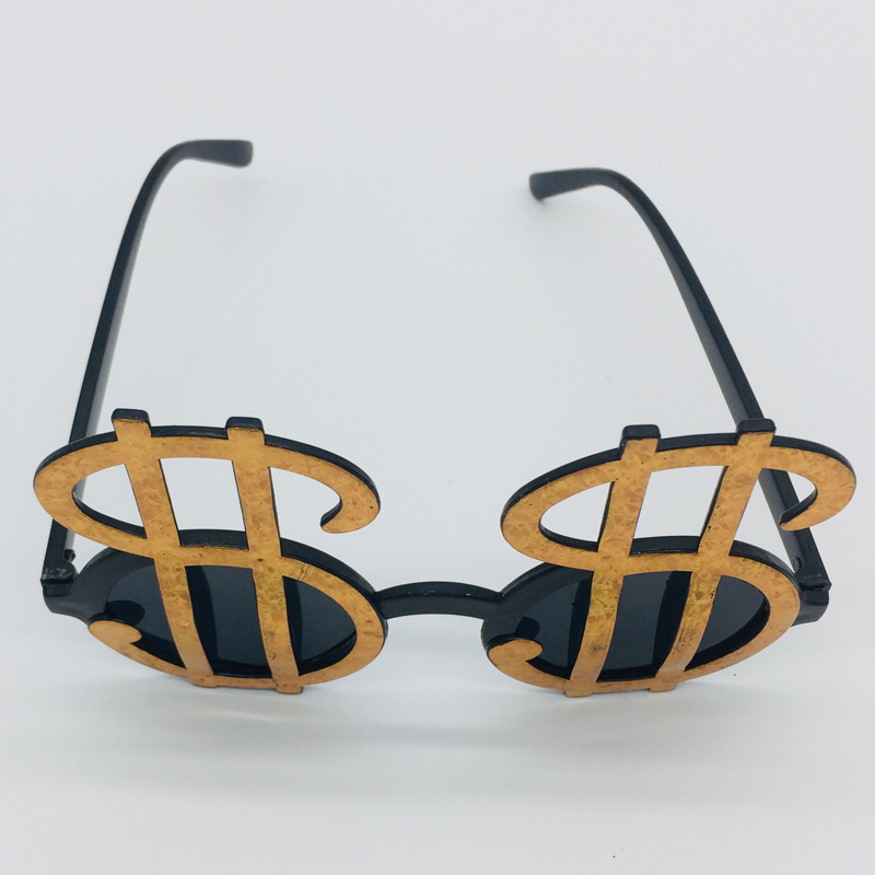 Plastic Party Sunglasses / Dollar Shaped Glasses