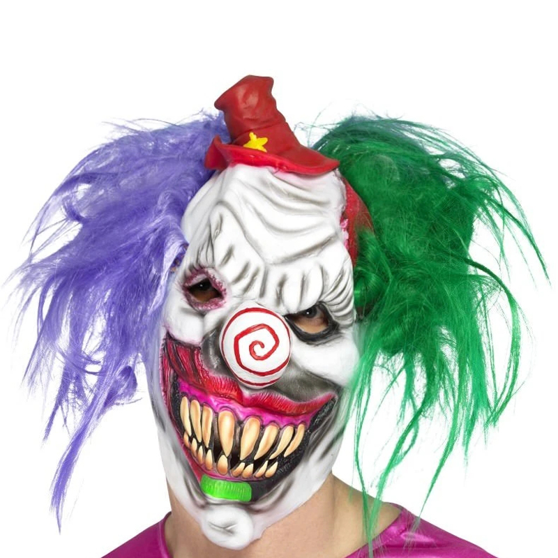 new arrival halloween clown mask halloween customes halloween scary clown mask costume party prop adult