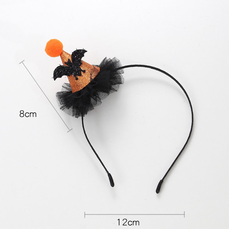 2023 Novelty Factory Small Mini Witch Hat With Mesh Headband Halloween Party Accessories
