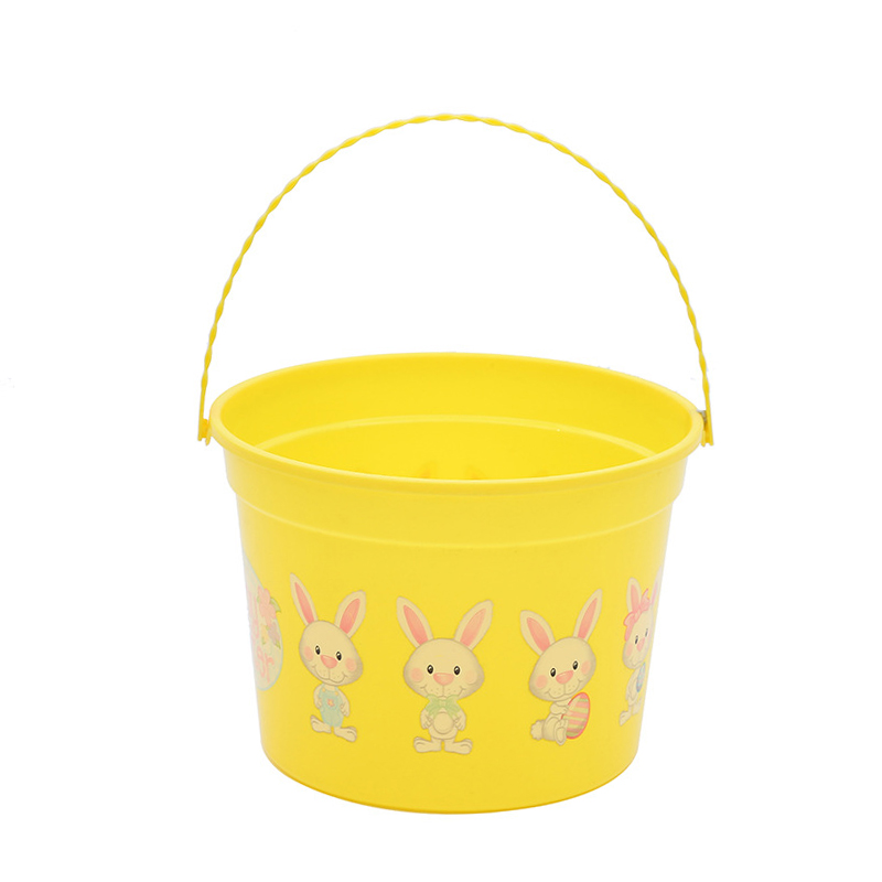 Wholesale Custom Cartoon Pattern Easter Children's Egg Basket Easter Decoration Basket